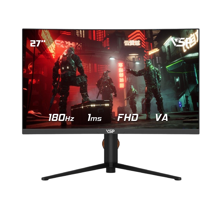 Màn hình cong VSP 27inch VA2718G (27 inch/FHD/VA/180Hz/1ms/Cong)