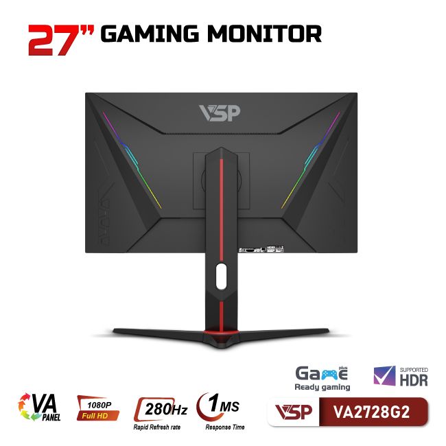 Màn hình VSP 27inch VA2728G2 - 280Hz (27 inch/FHD/VA/280Hz/1ms/Phẳng)