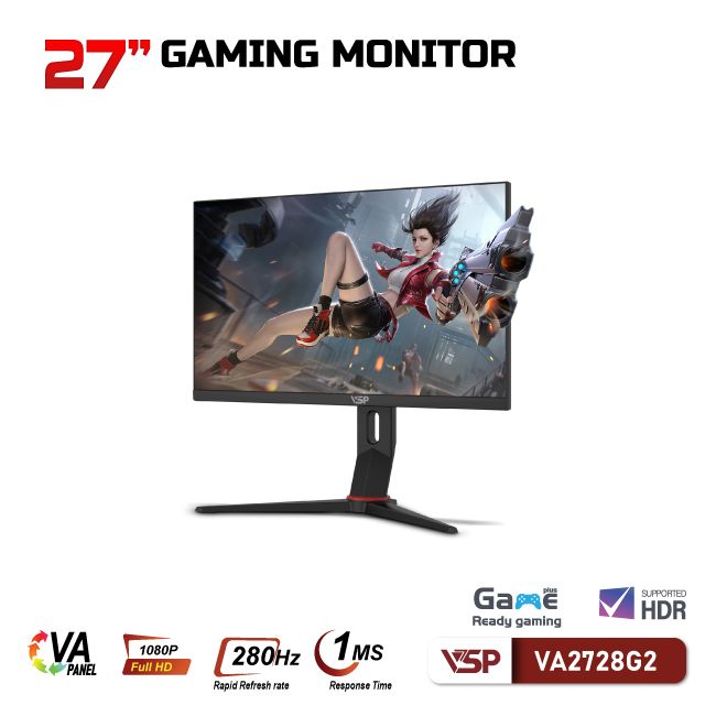 Màn hình VSP 27inch VA2728G2 - 280Hz (27 inch/FHD/VA/280Hz/1ms/Phẳng)