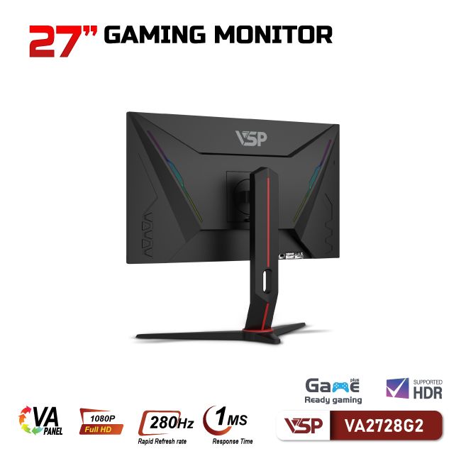 Màn hình VSP 27inch VA2728G2 - 280Hz (27 inch/FHD/VA/280Hz/1ms/Phẳng)
