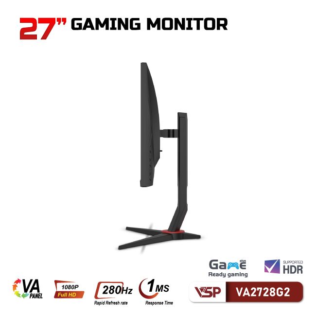 Màn hình VSP 27inch VA2728G2 - 280Hz (27 inch/FHD/VA/280Hz/1ms/Phẳng)
