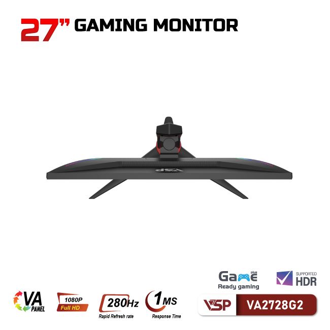 Màn hình VSP 27inch VA2728G2 - 280Hz (27 inch/FHD/VA/280Hz/1ms/Phẳng)