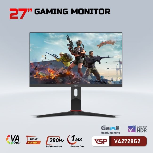 Màn hình VSP 27inch VA2728G2 - 280Hz (27 inch/FHD/VA/280Hz/1ms/Phẳng)