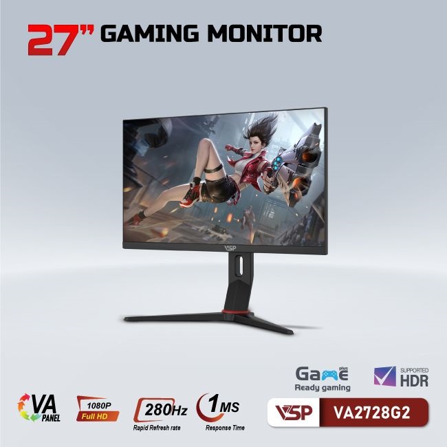 Màn hình VSP 27inch VA2728G2 - 280Hz (27 inch/FHD/VA/280Hz/1ms/Phẳng)