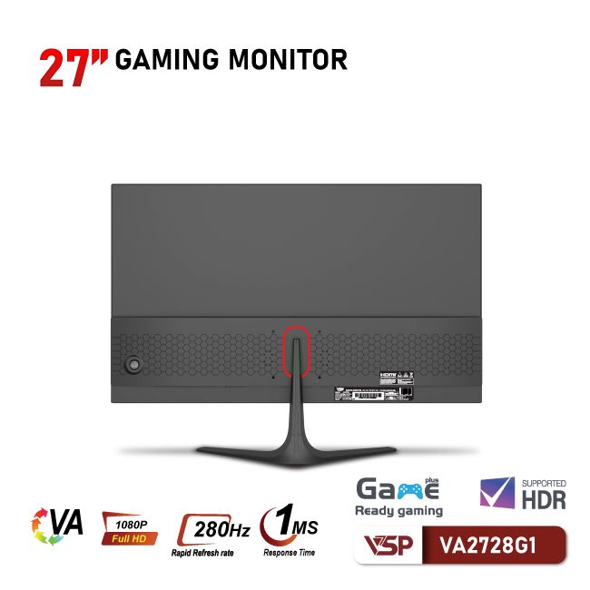 Màn hình VSP 27inch VA2728G1 (27 inch/FHD/VA/280Hz/1ms/Phẳng)