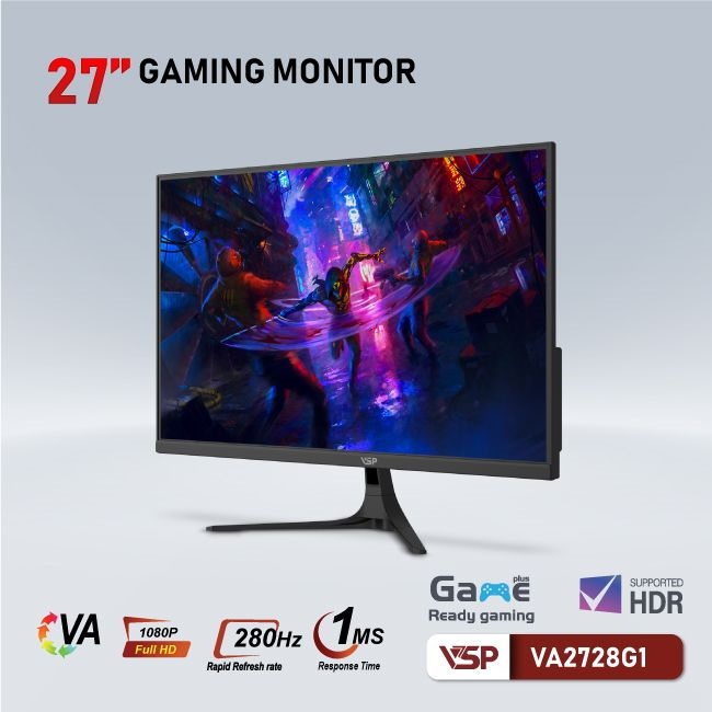 Màn hình VSP 27inch VA2728G1 (27 inch/FHD/VA/280Hz/1ms/Phẳng)