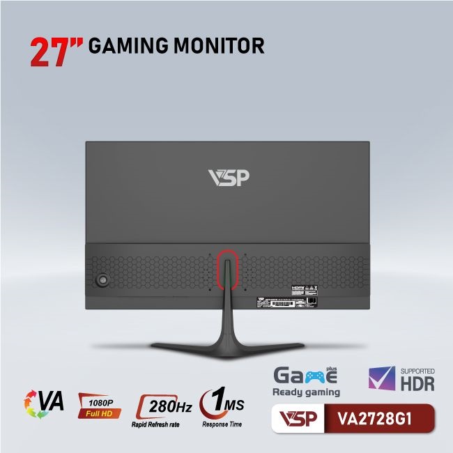 Màn hình VSP 27inch VA2728G1 (27 inch/FHD/VA/280Hz/1ms/Phẳng)