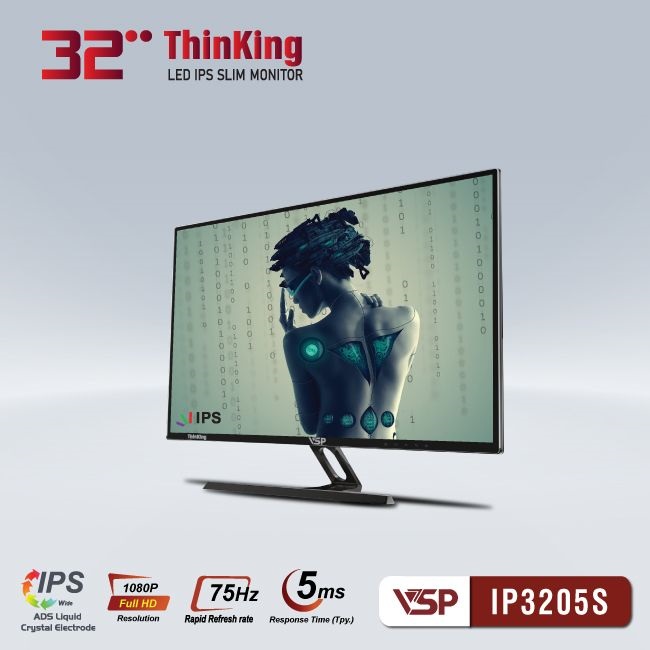 Màn hình Gaming VSP IP3205S (32 inch/FHD/IPS/75Hz/8ms)