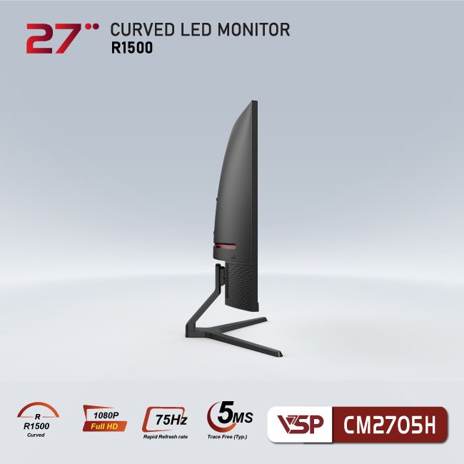 Màn hình cong VSP Thinking 27inch - CM2705H - 75Hz - Đen