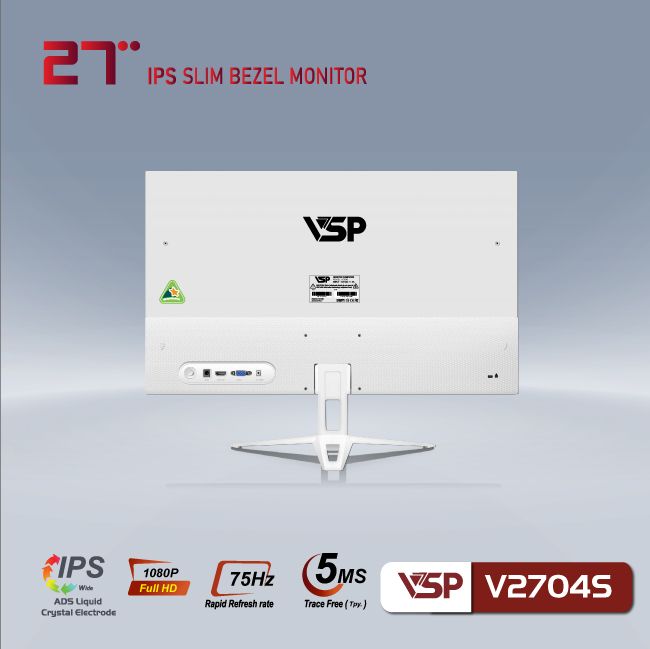 Màn hình VSP V2704S (27 inch/FHD/IPS/75Hz/5ms/White)