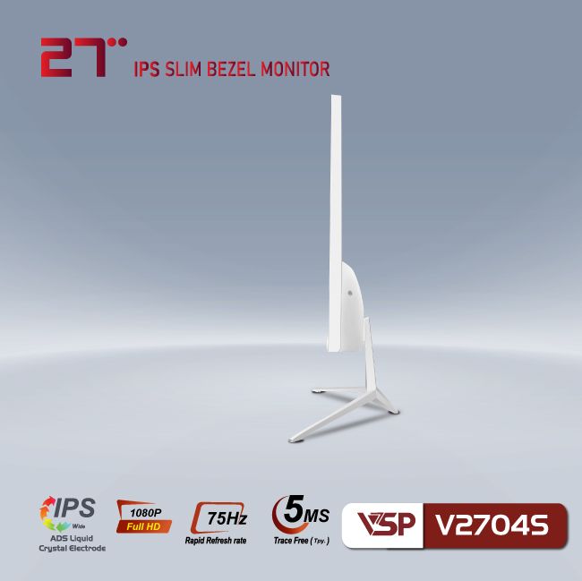 Màn hình VSP V2704S (27 inch/FHD/IPS/75Hz/5ms/White)