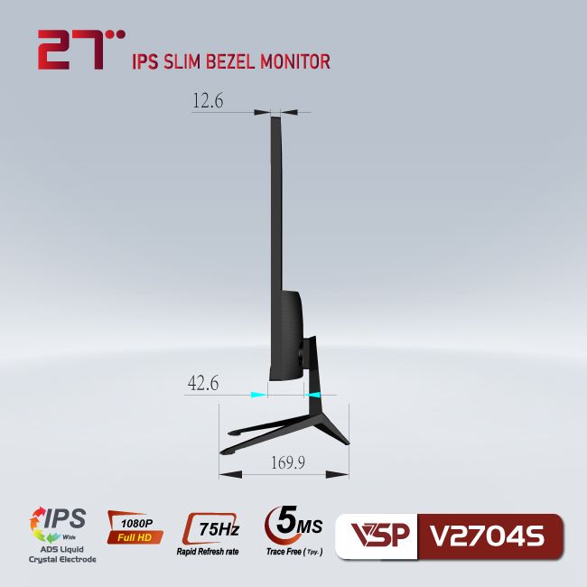 Màn hình VSP V2704S (27 inch/FHD/IPS/75Hz/5ms)