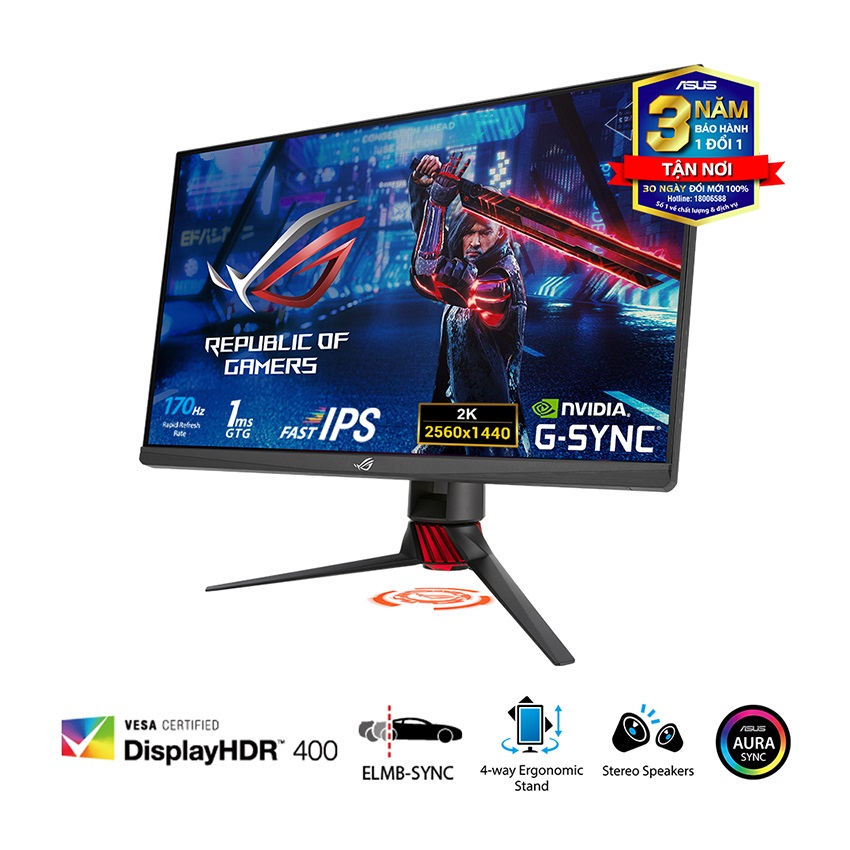 Màn hình ASUS ROG Strix XG279Q (27 inch/QHD/Fast IPS/170Hz/1ms/Loa)