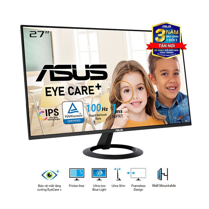 Màn hình ASUS VZ27EHF (27 inch/FHD/IPS/100Hz/1ms)