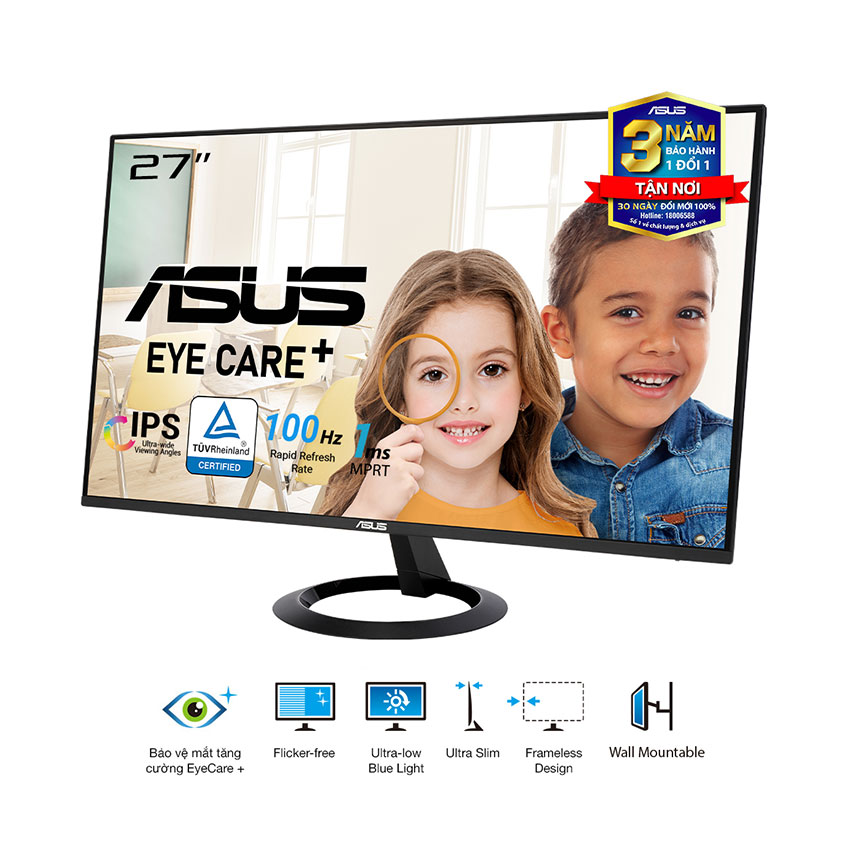 Màn hình ASUS VZ27EHF (27 inch/FHD/IPS/100Hz/1ms)