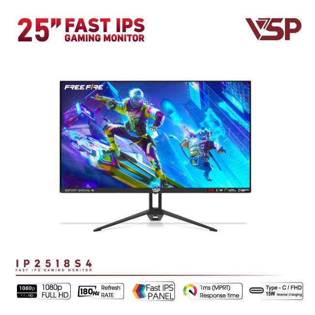 Màn hình VSP IP2518S4 (24.5 inch/FHD/Fast IPS/180Hz/1ms)