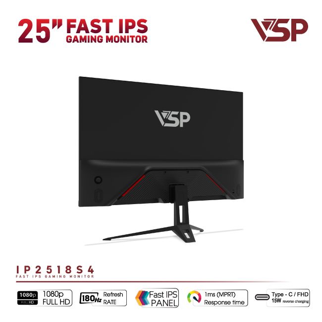 Màn hình VSP IP2518S4 (24.5 inch/FHD/Fast IPS/180Hz/1ms)