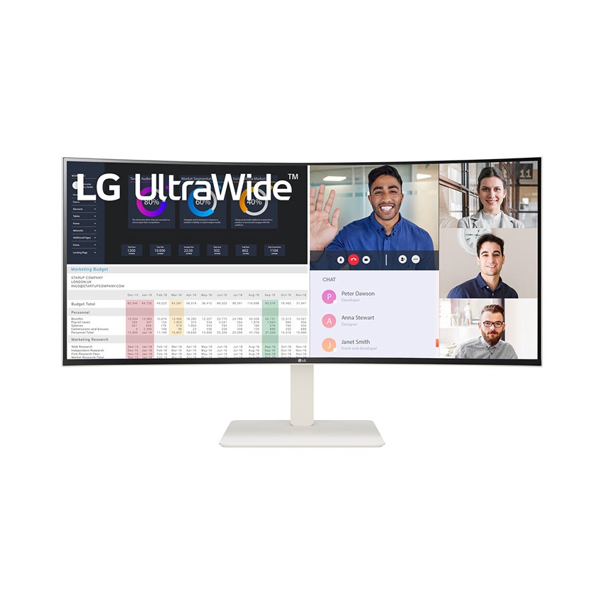 Màn hình LG 38WR85QC-W (38 inch/QHD+/NANO IPS/144Hz/1ms/Loa/USB-C 90W/Cong)