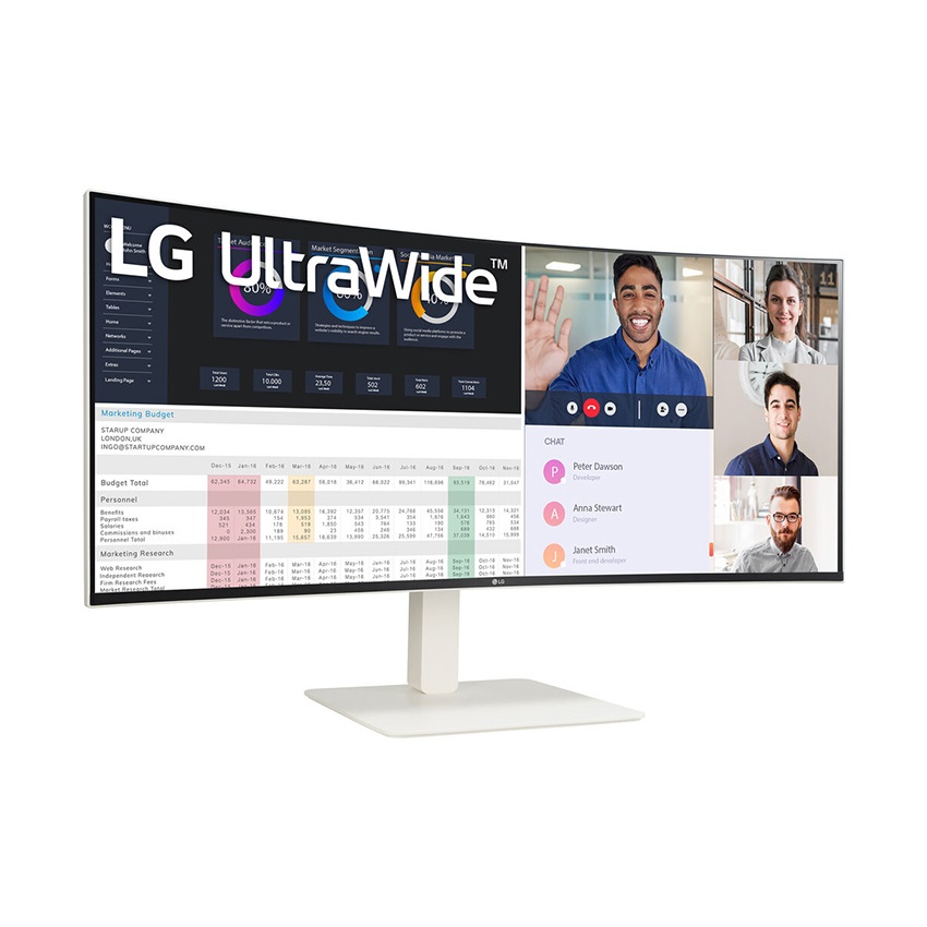 Màn hình LG 38WR85QC-W (38 inch/QHD+/NANO IPS/144Hz/1ms/Loa/USB-C 90W/Cong)