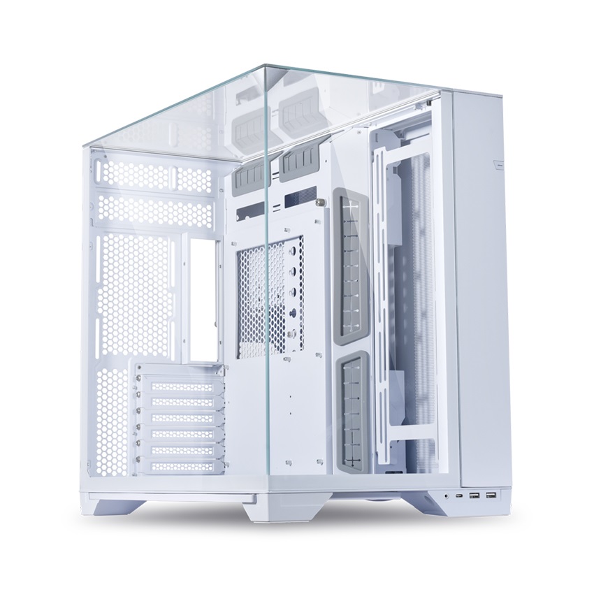 Vỏ case Lian Li O11D VISION White (EATX/Full Tower/Màu Trắng)