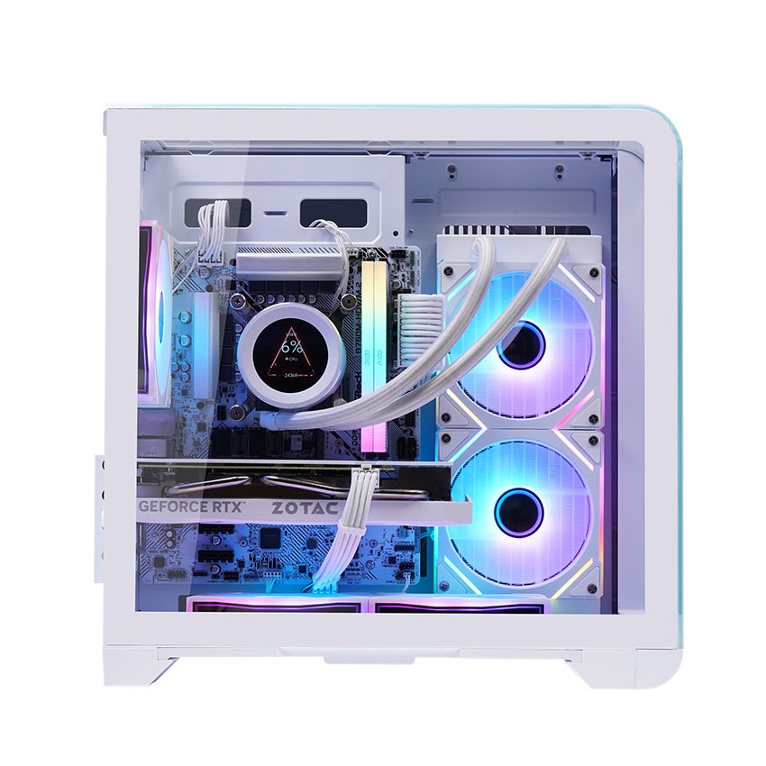 Vỏ Case MIK BARBATOS M WHITE (mATX/Mid Tower/Màu trắng)