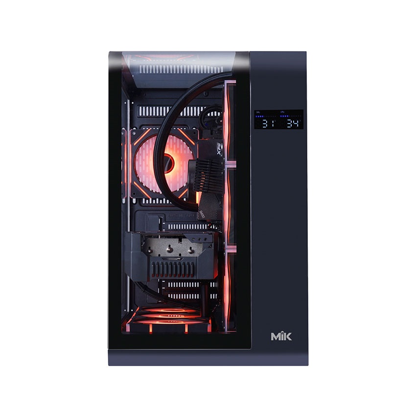 Vỏ Case MIK BARBATOS Black (ATX/Mid Tower/Màu Đen)