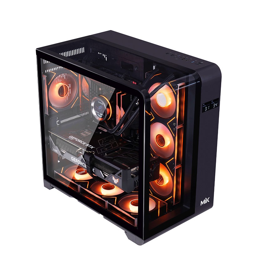 Vỏ Case MIK BARBATOS Black (ATX/Mid Tower/Màu Đen)