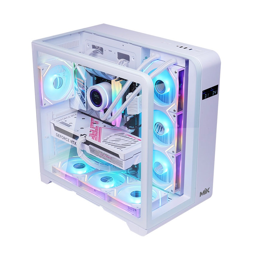 Vỏ Case MIK BARBATOS White (ATX/Mid Tower/Màu Trắng)