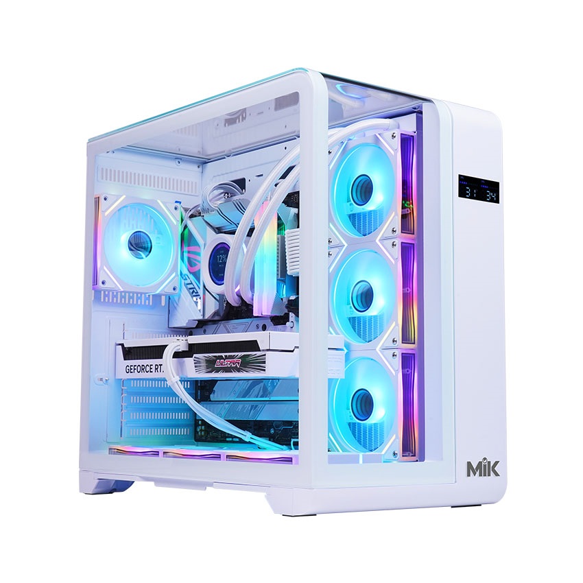 Vỏ Case MIK BARBATOS White (ATX/Mid Tower/Màu Trắng)