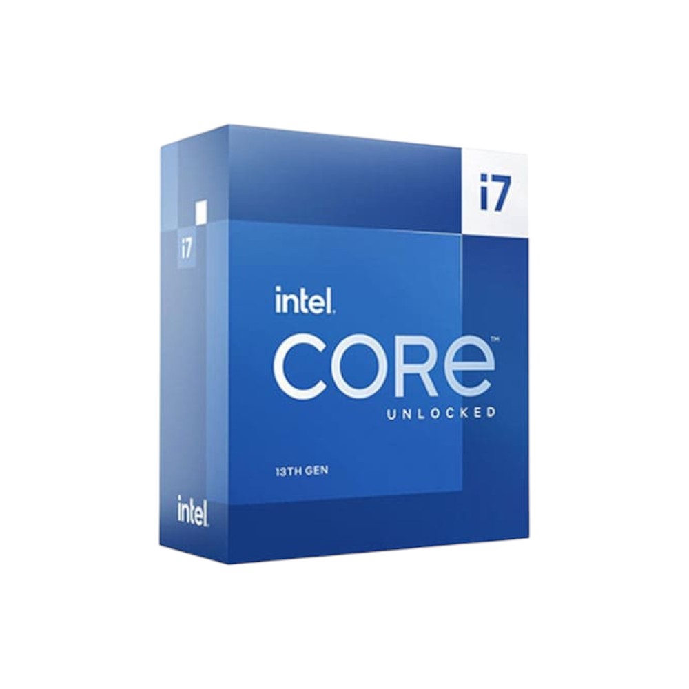 CPU Intel Core i7 13700F Box Chính Hãng (Intel LGA1700 - 16 Core - 24 Thread - Base 2.1Ghz - Turbo 5.2Ghz - Cache 30MB - No iGPU)