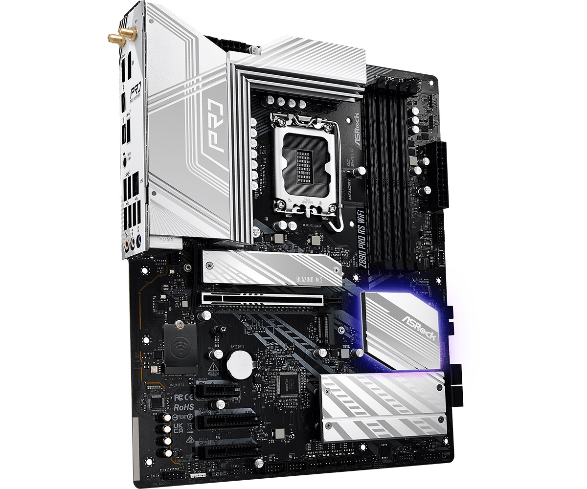 Mainboard ASROCK Z890 Pro RS WIFI (Intel Z890, Socket 1851, ATX, 4 khe RAM DDR5)