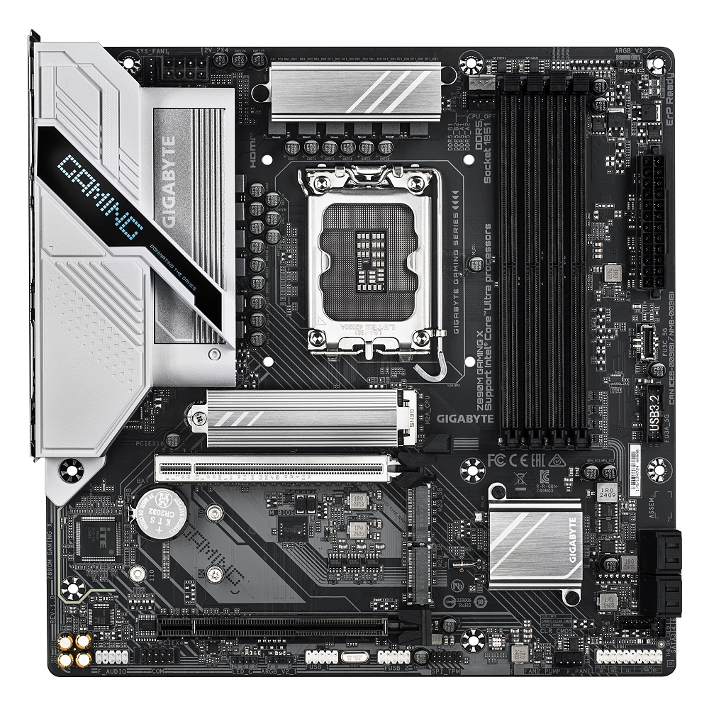 Mainboard GIGABYTE Z890M GAMING X (Intel Z890, Socket 1851, Micro ATX, 4 khe RAM DDR5)