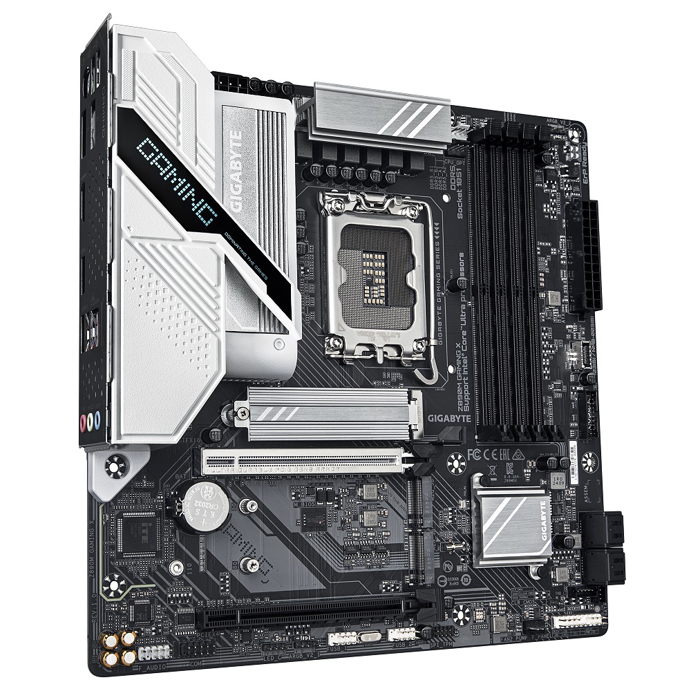 Mainboard GIGABYTE Z890M GAMING X (Intel Z890, Socket 1851, Micro ATX, 4 khe RAM DDR5)