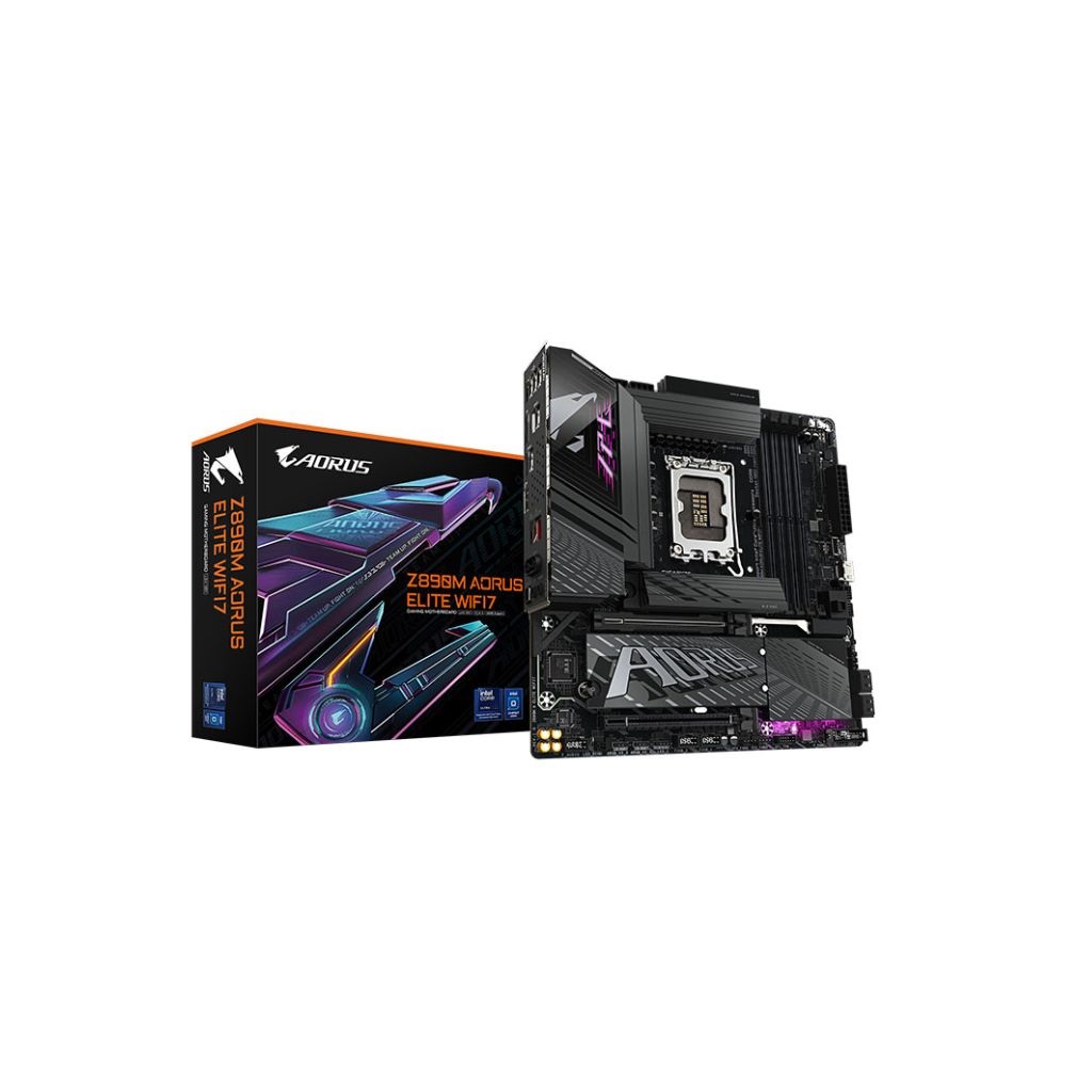 Mainboard GIGABYTE Z890M AORUS ELITE WIFI7 (Intel Z890, Socket 1851, Micro ATX, 4 khe RAM DDR5)