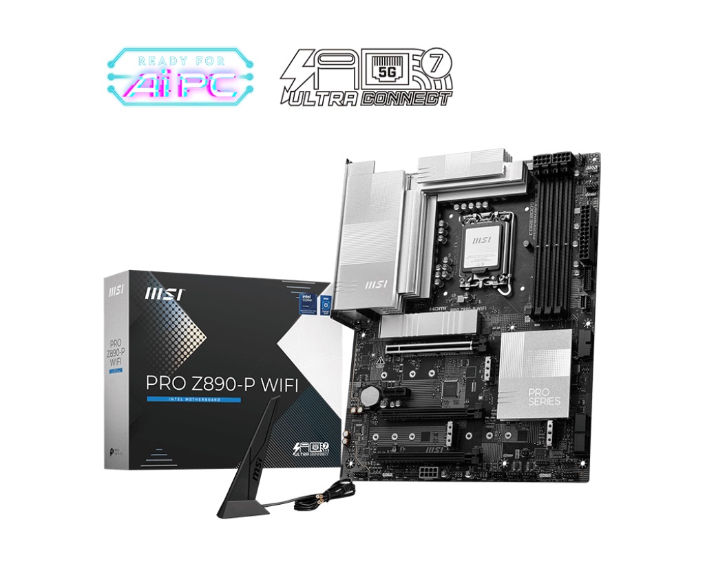 Mainboard MSI PRO Z890-P WIFI (Intel Z890, Socket 1851, ATX, 4 khe RAM DDR5)