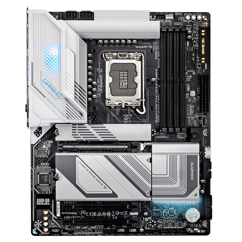 Mainboard GIGABYTE Z890 GAMING X WIFI7 (Intel Z890, Socket 1851, ATX, 4 khe RAM DDR5)