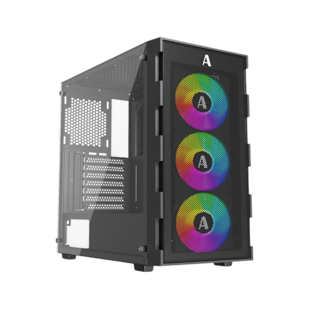 VỎ CASE MKC03 (ATX/MÀU ĐEN/3 FAN RGB)