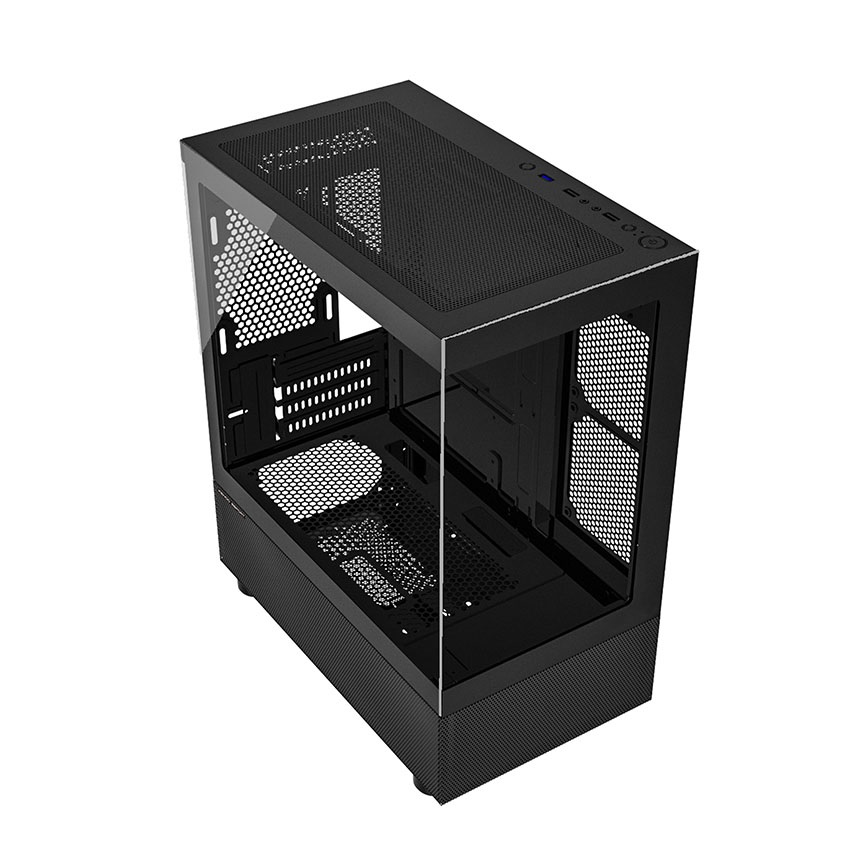 Vỏ Case KENOO ESPORT MK200 Black ( Matx, Màu Đen) - Case Bể Cá