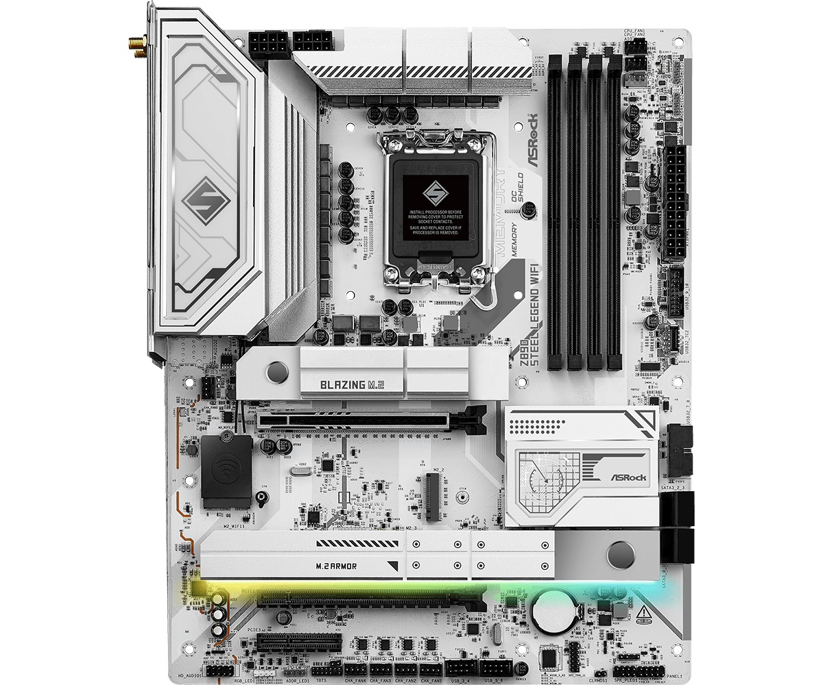 Mainboard ASROCK Z890 STEEL LEGEND WIFI (Intel Z890, Socket 1851, ATX, 4 khe RAM DDR5)