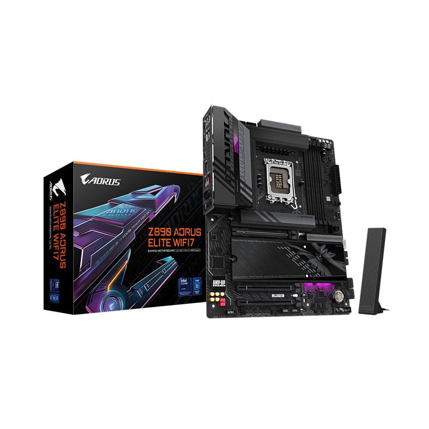 Mainboard GIGABYTE Z890 AORUS ELITE WIFI7 (Intel Z890, Socket 1851, ATX, 4 khe RAM DDR5)