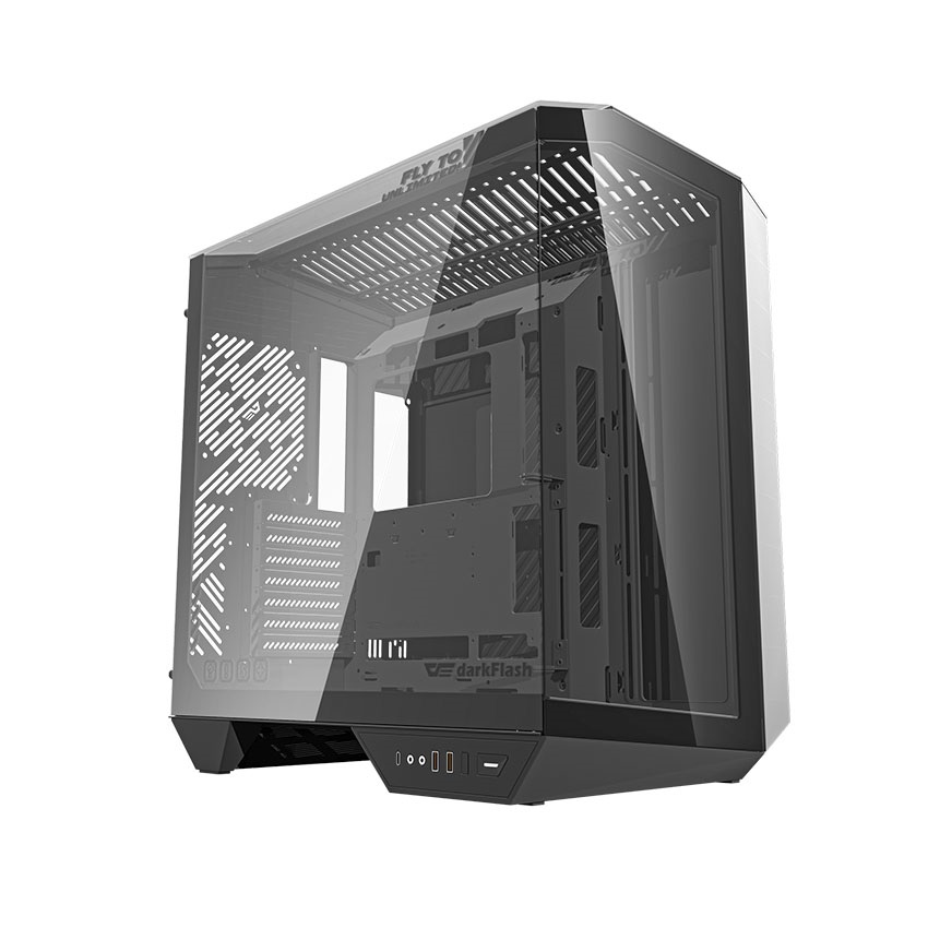 Vỏ Case DarkFlash DY470 Black (ATX, Mid Tower,Màu Đen) Case Bể Cá