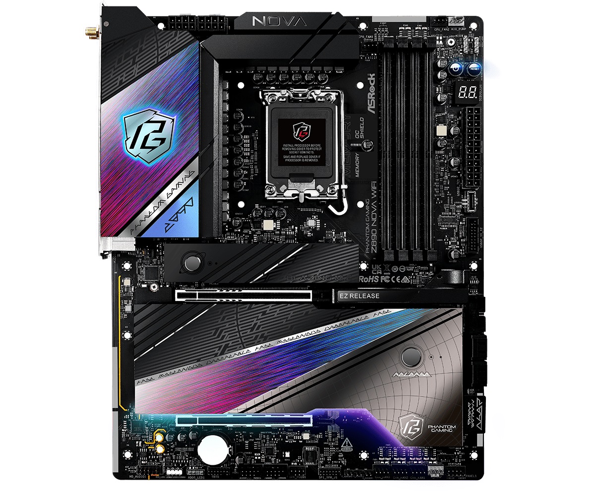 Mainboard ASROCK PG Z890 NOVA WIFI (Intel Z890, Socket 1851, ATX, 4 khe RAM DDR5)