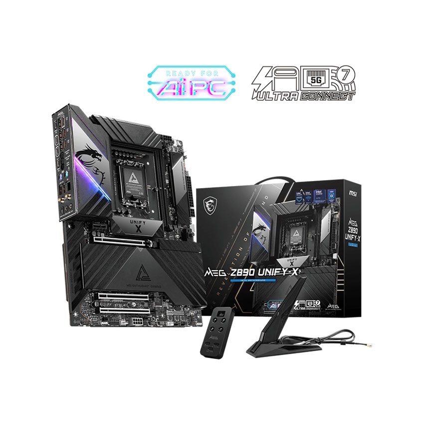 Mainboard MSI MEG Z890 UNIFY-X (Intel Z890, Socket 1851, ATX, 2 khe RAM DDR5)