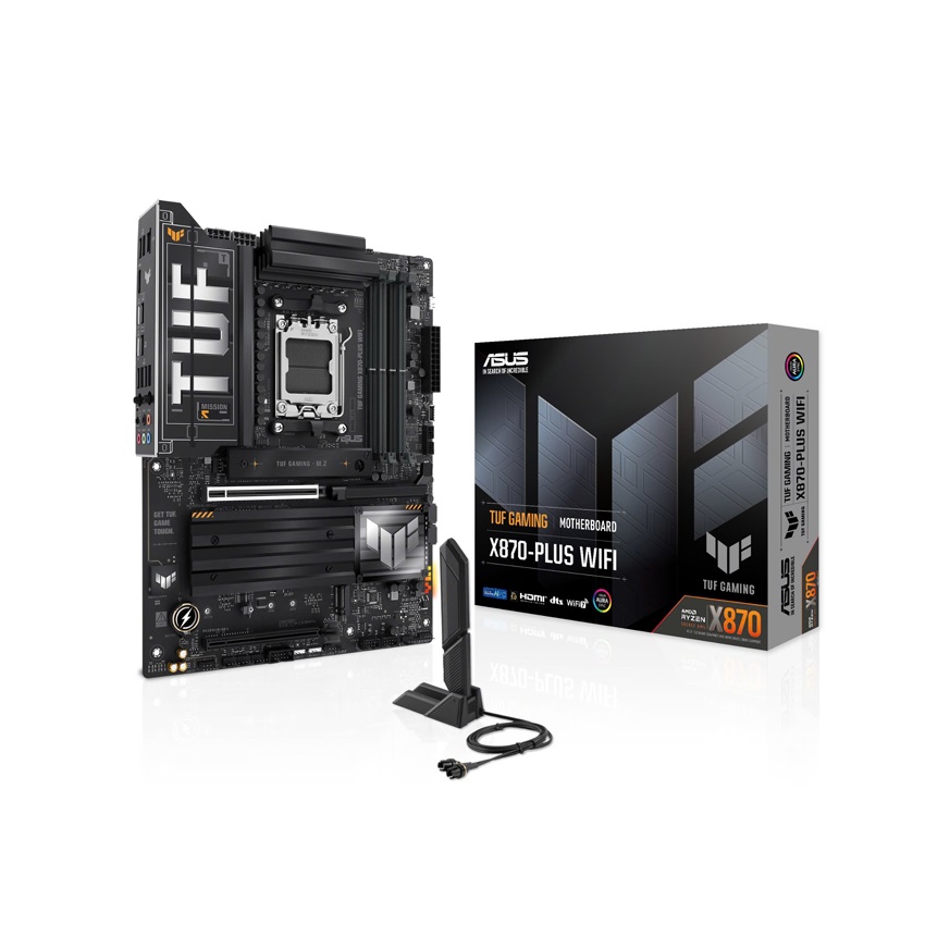 Mainboard ASUS TUF GAMING X870-PLUS WIFI (AMD X870, Socket AM5, ATX, 4 khe RAM DDR5)