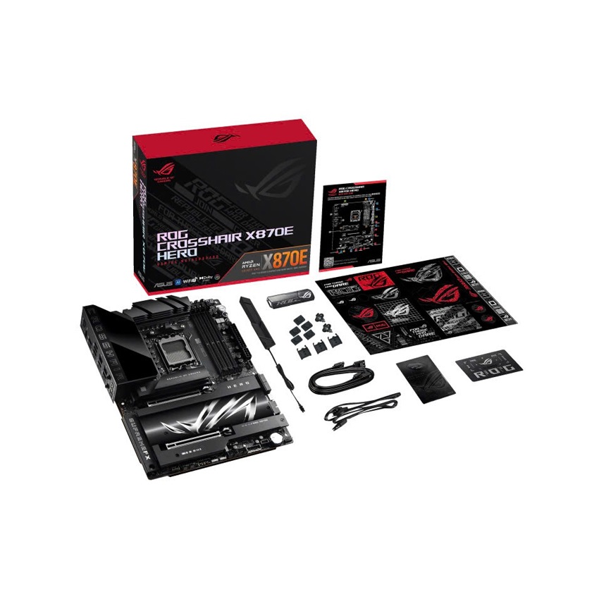 Mainboard ASUS ROG CROSSHAIR X870E HERO (AMD X870E, Socket AM5, ATX, 4 khe RAM DDR5)