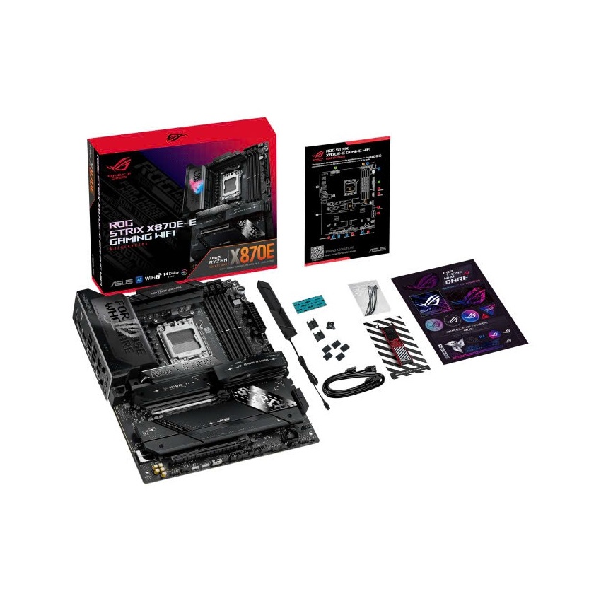 Mainboard ASUS ROG STRIX X870E-E GAMING WIFI (AMD X870E, Socket AM5, ATX, 4 khe RAM DDR5)