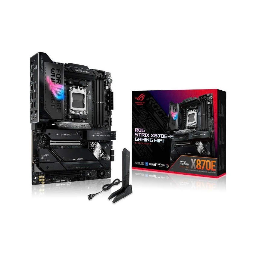 Mainboard ASUS ROG STRIX X870E-E GAMING WIFI (AMD X870E, Socket AM5, ATX, 4 khe RAM DDR5)