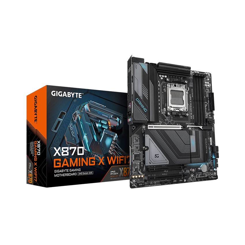 Mainboard GIGABYTE X870 GAMING X WIFI7 (AMD X870, Socket AM5, ATX, 4 khe RAM DDR5)