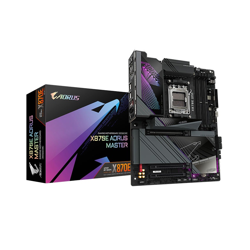 Mainboard GIGABYTE X870E AORUS MASTER (AMD X870E, Socket AM5, ATX, 4 khe RAM DDR5)