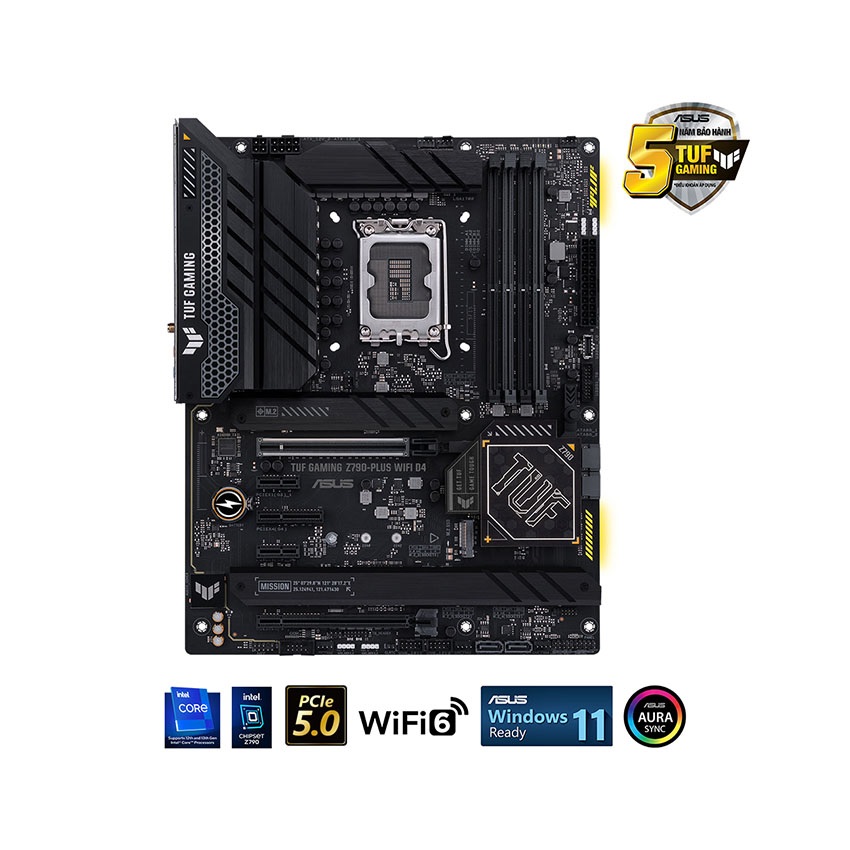 Mainboard ASUS TUF Z790 PLUS GAMING WIFI D4 (Intel Z790, Socket 1700, ATX, 4 khe Ram DDR4)